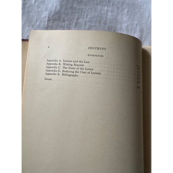 Principles Of Effective Letter Writing By McGraw-Hill 1927 Hardcover Vintage Boo - Picture 6 of 13